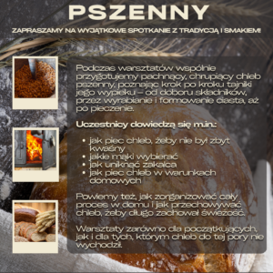 Warsztaty z wypieku chleba pszennego